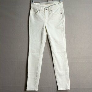 Madewell Womens HIgh Rise Skinny Jeans Size 24 White